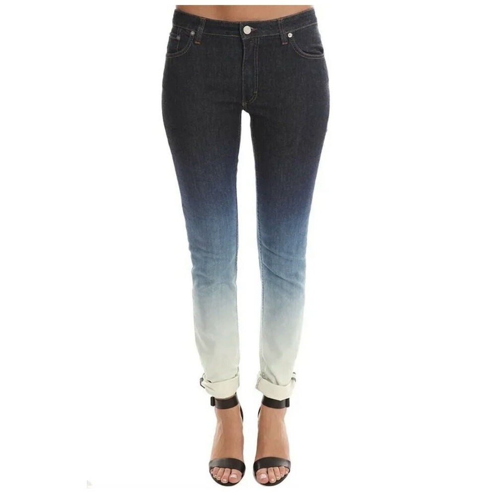ACNE Studios Flex S Degrade Skinny Jeans Womens Size 29 Ombre Blue
